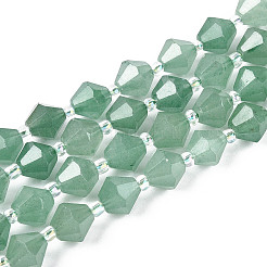 Естественный зеленый авантюрин бисер нитей G-T144-23A-03