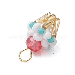 Подвески-кексы из стеклянных бусин&nbsp;PALLOY-MZ00581