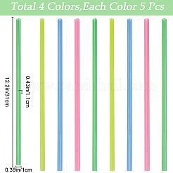 20шт 4 цвета прозрачный пластиковый органайзер для папок-файлов с выдвижной планкой FIND-GF0005-75