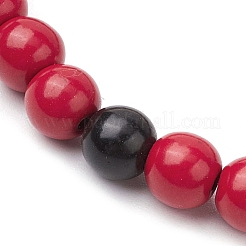 Браслеты из синтетических бирюзовых бусин для женщин и мужчин BJEW-JB11547-02