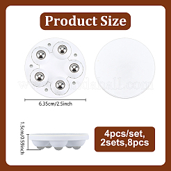 4 rueda giratoria universal de aleación de aluminio&nbsp;AJEW-WH0696-747A
