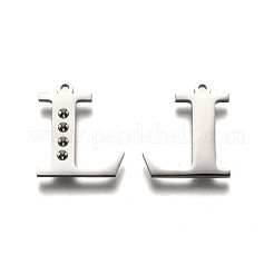 Pendentif lettre en acier inoxydable 304 résistant au ternissement&nbsp;STAS-Y006-61P-L