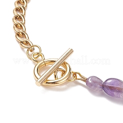 Смешанные природных драгоценных камней из бисера ожерелья NJEW-JN04156