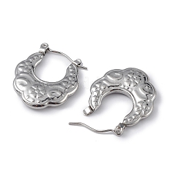 Pendientes de aro bohemios con forma de lágrima de acero inoxidable 304 que no se deslustran para mujer&nbsp;EJEW-I284-05P