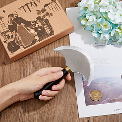 Стальной кожевенный нож TOOL-WH0053-25P