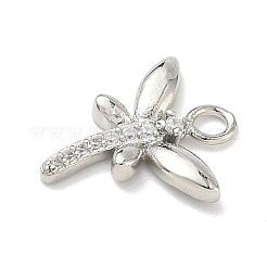 Латунные микропаве прозрачные подвески с фианитом&nbsp;LS-KK-H528-05B-P