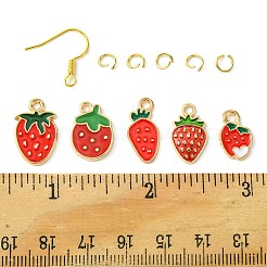 Серьги-подвески с клубникой своими руками&nbsp;DIY-FS0006-05