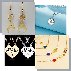 300 шт. 2 стиля стойки с покрытием из латуни соединительные кольца KK-BBC0008-70