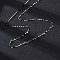 Латунные спутниковые цепочки ожерелья для женщин&nbsp;NJEW-D302-61P