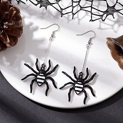 Болтающийся серьги сплава эмали EJEW-TA00411