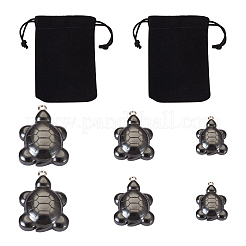 6 шт. 3 стильных подвески из немагнитного гематита G-TA0001-43