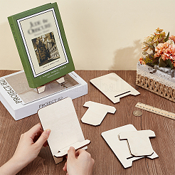 4 комплект настольных подставок из древесного волокна DIY-BC0015-15