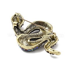 Броши из змеиного сплава со стразами для одежды рюкзака JEWB-M069-01AG-02