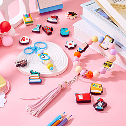 17 шт. 17 стиля школьных принадлежностей ПВХ пластиковые бусины&nbsp;KY-TA0001-46