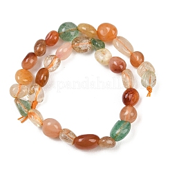 Природные агата бисером нити самородки&nbsp;G-B170-A02