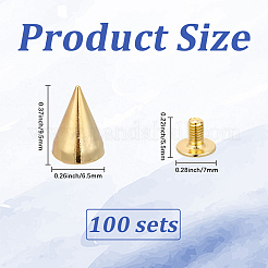 100 шт. заклепки из сплава&nbsp;FIND-GF0008-54G