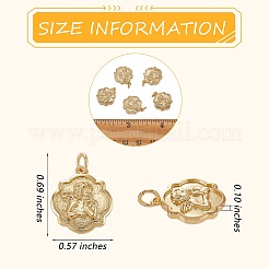 10 Stück Messinganhänger&nbsp;ZIRC-SZ0004-40
