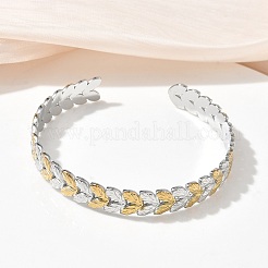 304 Edelstahl-Armreife für Damen&nbsp;BJEW-D466-02GP
