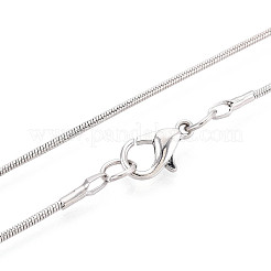 1 мм железные круглые ожерелья-змейки&nbsp;NJEW-R171-01-A