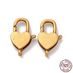 925 Sterling Silber Karabinerverschlüsse&nbsp;STER-D036-02AG