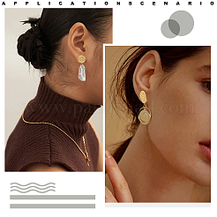 Ионное покрытие (ip) 304 нержавеющая сталь гвоздики фурнитура для сережек&nbsp;STAS-SC0010-38