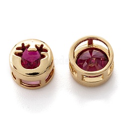 Настоящие 18-каратные позолоченные многожильные звенья из латуни с инкрустацией из кубического циркония KK-A154-01G-F