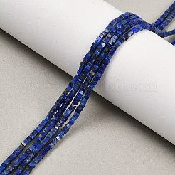 Нитки бусины из натурального ляписа-лазури G-K399-B09-01