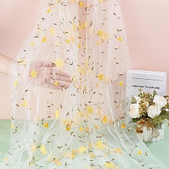 1 шт. сетчатая ткань из молочного волокна с цветочным узором&nbsp;DIY-UN0006-50A