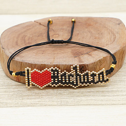 Браслеты из стеклянных бусин в богемном стиле&nbsp;NB1542