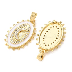 Pendentifs en laiton zircon cubique transparent&nbsp;KK-A304-15G