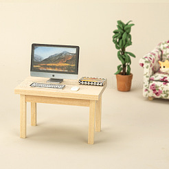 1/12 миниатюрная модель деревянного стола кукольного домика&nbsp;PW-WG70877-01