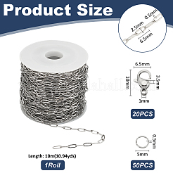 Цепи из хирургической нержавеющей стали 316L DIY-UN0006-35B