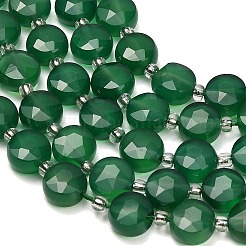 Stränge aus natürlichen grünen Chalcedonperlen&nbsp;GG-NH0004-B01