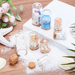 22 шт. 7-х стилистическая стеклянная крышка-купол AJEW-CP0005-91