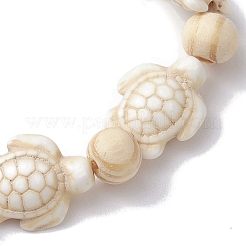 Эластичные браслеты из синтетической бирюзы&nbsp;BJEW-JB10290