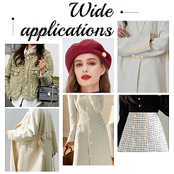 32 шт. 2 стильных пуговицы из сплава с тремя отверстиями на ножке&nbsp;BUTT-GA0001-02LG