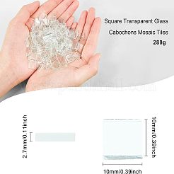 Cabochon in vetro trasparente&nbsp;GLAA-FG0001-01