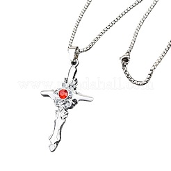 Ожерелья с подвеской из сплава креста и стразами для мужчин FS-WG275E1-01