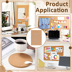 6 шт. пробковые этикетки&nbsp;AJEW-BC0009-43