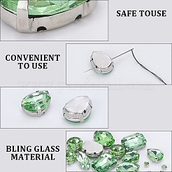 156 pièces 7 styles cousus sur strass&nbsp;DIY-SP0007-30F