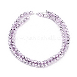 Нити синтетических немагнитных гематитовых бусин с гальваническим покрытием&nbsp;G-H072-A01-01I