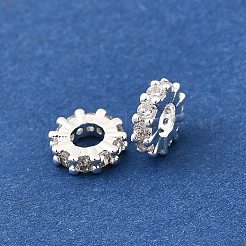 Латунные микропаве из прозрачного кубического циркония KK-K300-02B-S