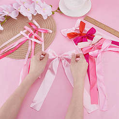 40 шт. 10 стиля полиэстеровых бантов для одежды&nbsp;HJEW-OC00322