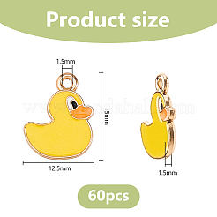60 шт. Подвески из сплава с эмалью&nbsp;ENAM-DC0002-15