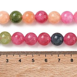 Gefärbte natürliche malaysia jade perlen stränge&nbsp;G-G021-02C-26