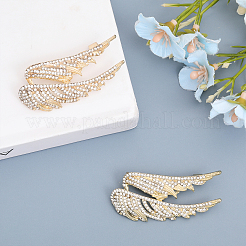 2 шт. булавка на лацкан в виде крыла со стразами&nbsp;JEWB-CA0001-30G