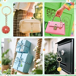 Брелки из сплава эмали&nbsp;KEYC-YW00233-01