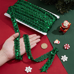 Блестящая кружевная лента с пайетками из ПВХ&nbsp;OCOR-WH0078-388B