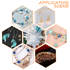 160 шт. 8-х стильные колпачки для бусин из сплава с покрытием в виде цветка&nbsp;KK-PH0003-60