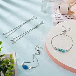 Регулируемые латунные ползунковые браслеты с покрытием стойки&nbsp;YS-TAC0001-14P